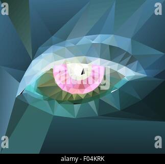 Auge Farbgestaltung. Hi-Tech-Konzept Stock Vektor