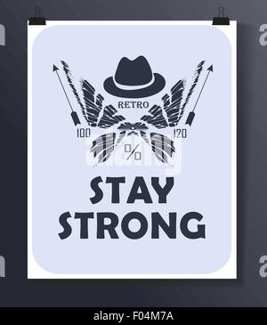 Hipster Anführungsstrich Infographic Hintergrund Stock Vektor