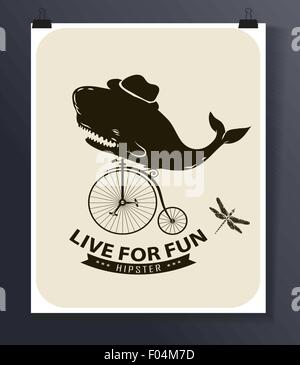 Hipster Anführungsstrich Infographic Hintergrund Stock Vektor