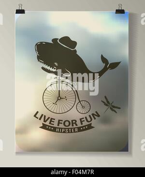 Hipster Anführungsstrich Infographic Hintergrund Stock Vektor