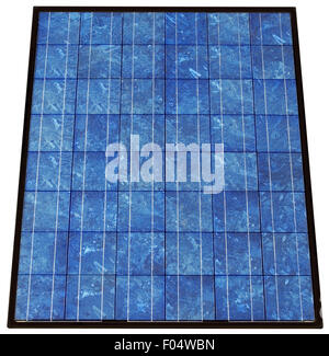 Foto Photovoltaik Solarzelle Panel Sammler isoliert mit Beschneidungspfad Stockfoto