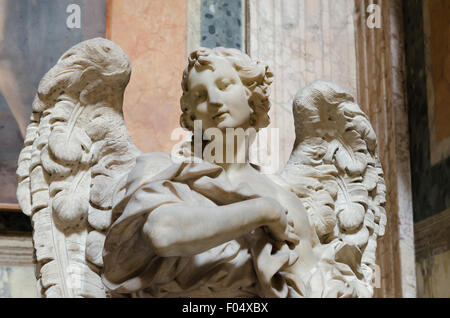 Engelsstatue, Marmor, Pantheon, Rom, Italien Stockfoto