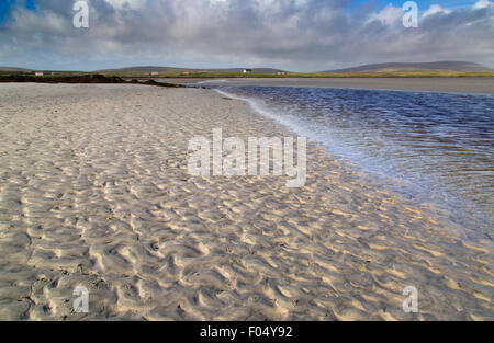 Sandstrand am Baile Mor North Uist äußeren Hebriden Stockfoto