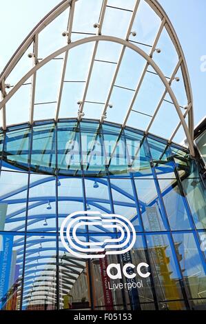 ACC Liverpool Arena und Convention Center am Kings Dock, Liverpool, Merseyside, England, Vereinigtes Königreich, Westeuropa. Stockfoto