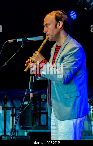 Hampshire, UK. 6. August 2015. Carlos Ninez Wickham Festival spielen 08.06.15 Credit: James Houlbrook/Alamy Live News Stockfoto