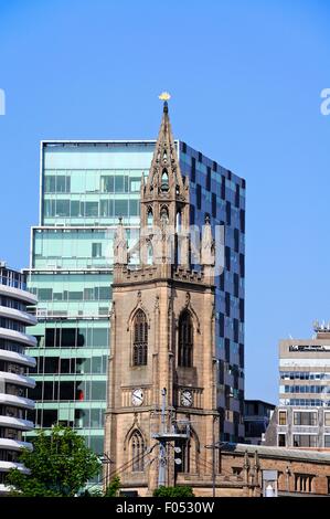 Liverpool-Pfarrkirche aka Liebfrauenkirche und St. Nikolaus, Liverpool, Merseyside, England, UK, Westeuropa. Stockfoto