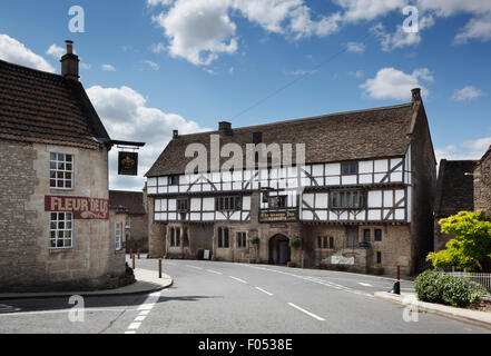 Das George Inn. Norton St Philip. Somerset, UK. Stockfoto