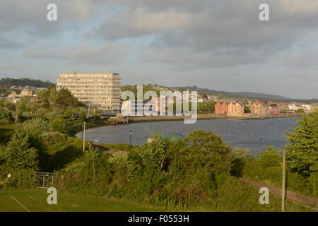 Nord-Devon Markt Stadt Barnstaple auf dem Fluß Taw Stockfoto