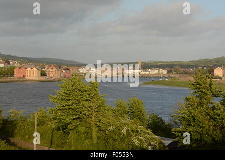 Nord-Devon Markt Stadt Barnstaple auf dem Fluß Taw Stockfoto