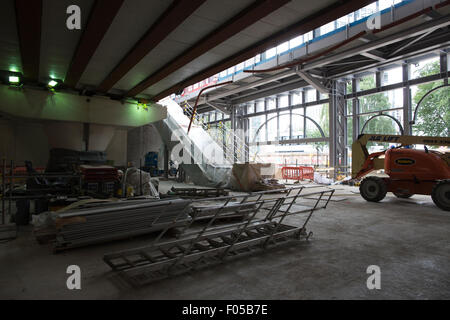 Thameslink und Network Rail Wiederaufbau der London Bridge Thameslink geben es ist eigene dedizierte Plattformen, London Bridge, London UK Stockfoto