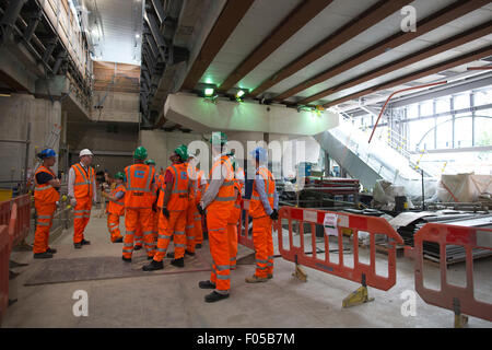 Thameslink und Network Rail Wiederaufbau der London Bridge Thameslink geben es ist eigene dedizierte Plattformen, London Bridge, London UK Stockfoto