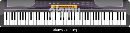 Musik-Synthesizer. Klingen musikalische Klavier, Keyboard spielen, Vektor-Grafik illustration Stockfoto