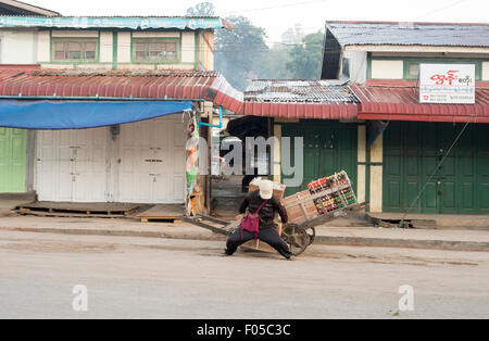Stadt von Kalaw, Myanmar (Burma) Stockfoto