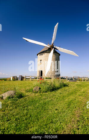 Frankreich, der Moidrey Windmühle in Pontorson in Normandie Stockfoto