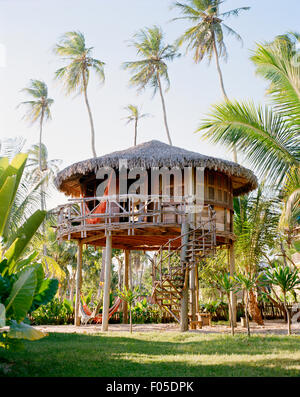 Exterieur der Villa # 18 im Hotel Vila Kalango. Jericoacoara, Ceara, Brasilien. Südamerika Stockfoto