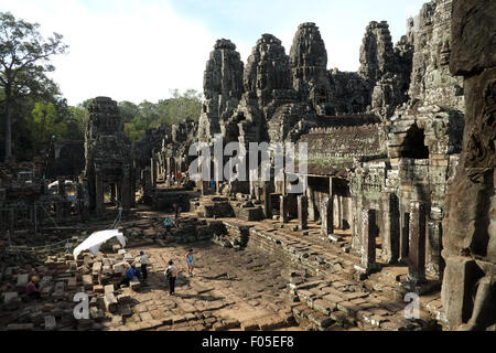 Tempelanlage Angkor Wat, Siem Reap, Kambodscha Stockfoto