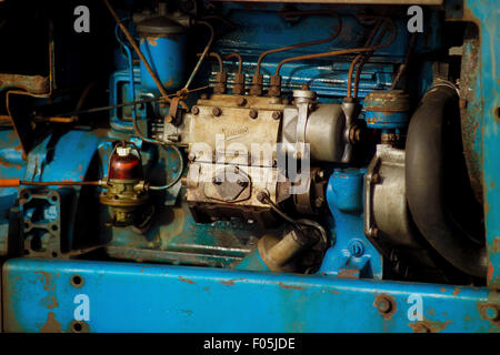 Alten Traktor Motor / Motor Stockfoto