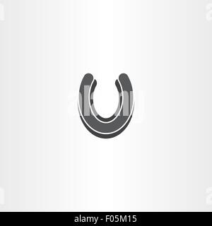 Hufeisen-Vektor-Glück-Symbol-Icon-design Stock Vektor