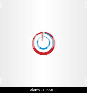 Ausschalten auf stilisierte Symbol design Stock Vektor
