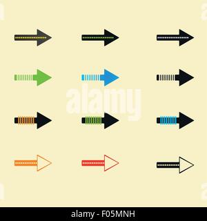 Satz von Vektor-Pfeile-eps10 Stock Vektor