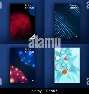 Vorlagen. Design-Set von Web, Mail, Broschüren. Mobile, Technologie und Infografik Konzept. Moderne Wohnung und Linie Symbole. SaaS, Web-app-Design-Vorlage. Mobile Schnittstelle. UI-Vorlage. Web-UI-app-Design. Stock Vektor