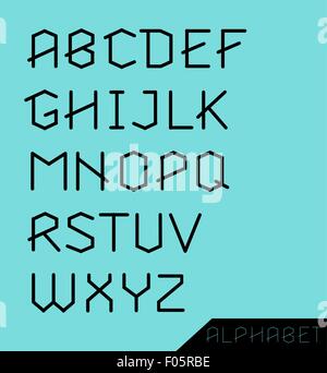 Grafisches Alphabet Set Stock Vektor