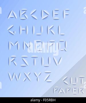 Grafisches Alphabet Set Stock Vektor