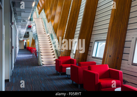 Ruheraum im Nest, die neue Öh-Gebäude auf dem Campus der Ubc in Vancouver Stockfoto