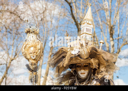 Die berühmten venezianischen Karneval Annecy in Haute-Savoie, Rhône-Alpes, Frankreich Stockfoto