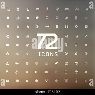 moderne dünne Linie Icons für Web und mobile Geräte Stock Vektor