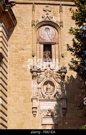 Frankreich, Bouches-du-Rhône, Aix-En-Provence, Clock Tower Stockfoto