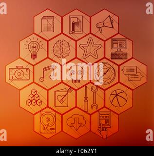 moderne dünne Linie Icons für Web und mobile Geräte Stock Vektor