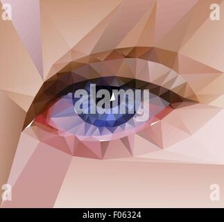 Auge Farbgestaltung. Hi-Tech-Konzept Stock Vektor
