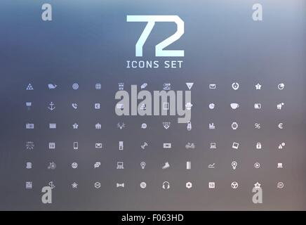 moderne dünne Linie Icons für Web und mobile Geräte Stock Vektor