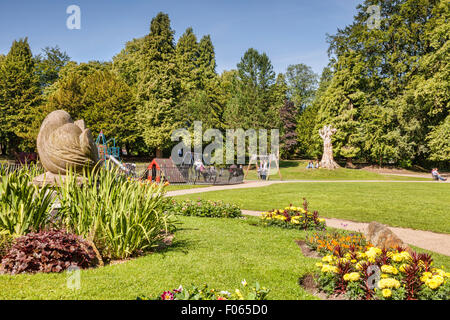 Buxton Pavilion Gardens, Buxton, Derbyshire, England Stockfoto