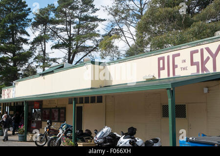 Pie im Himmel Motorrad Club Café auf die alte pacific Highway, Cowan, new South Wales, Australien. Beliebter Treffpunkt für Biker. Stockfoto