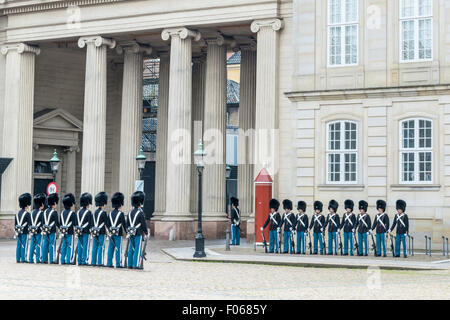 Royal Guard, Schloss Amalienborg Stockfoto