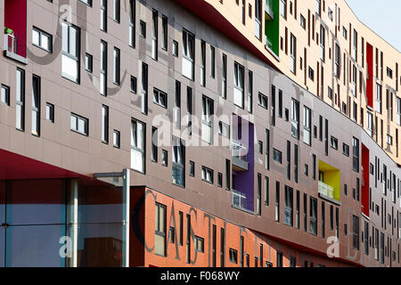 Die 2009-Chips ist ein Wohngebäude Wohnung, neben dem Ashton Kanal, in neue Islington, Manchester, England. Historica Stockfoto