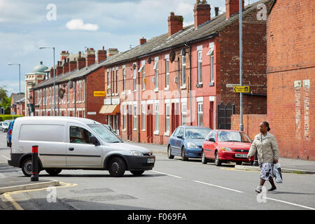 Harrington Street in Mossside Manchester moderne Architekt Eigenschaft Eigenschaften Gebäude Entwicklung Struktur-Eigenschaft archit Stockfoto