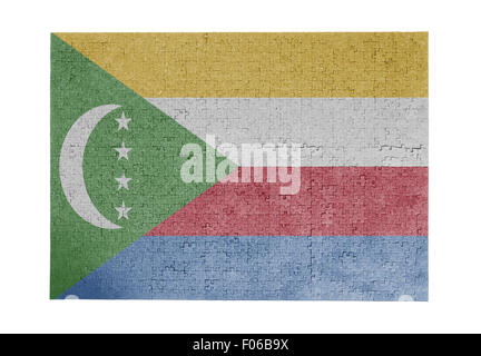 Große Puzzle von 1000 Stück - Flag - Komoren Stockfoto