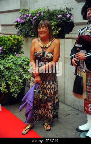 London, UK, 09.01.2014 Hilary Alexander besucht die schottischen Fashion Awards 2014 um 8 Northumberland im Londoner West End. Stockfoto