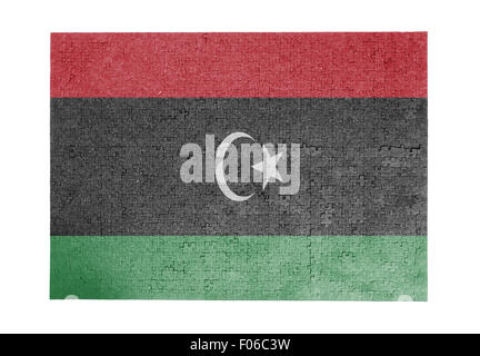 Große Puzzle von 1000 Stück - Flag - Libyen Stockfoto
