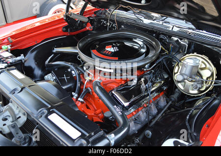 Ein Chevrolet 396cid big Block Motor. Stockfoto