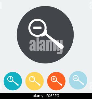Einfache Web-Symbol im Vektor. Symbol zu verkleinern. Flaches Design. Stock Vektor