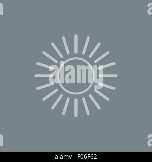 Sonnen-Symbol. Vektor-Illustration. Stock Vektor
