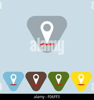 Satz von Karte Pointers - Vektor Stock Vektor