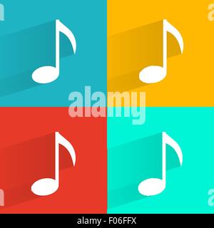Reihe von Musik-Noten-Vektor Stock Vektor
