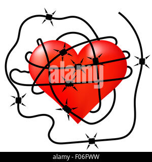 Rotes Herz Stockfoto