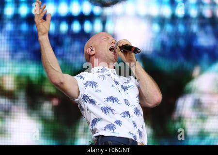 Macclesfield, Cheshire, UK. 8. August 2015. Jimmy Sommerville tritt am Rücklauf Festival Nord. Bildnachweis: Simon Newbury/Alamy Live-Nachrichten Stockfoto