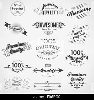 Vintage-Design-Elemente Stock Vektor